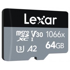 Lexar Professional 1066x microSDXC UHS-I Cards SILVER Series 64 GB Clase 10 (Espera 4 dias)