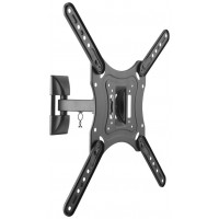 SOPORTE MONITOR/TV 23-55 GIRA/INCLI (2 PIVOTES) NEGRO