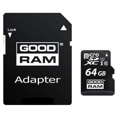 Goodram M1AA. Capacidad: 64 GB, Tipo de tarjeta flash: