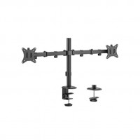 ADJUSTABLE DESK 2DISPLAY MOUNTING ARM ROTATE TILT SWIVEL 17""-32""? UP TO 9 KG