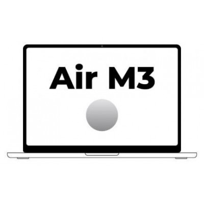 MACBOOK AIR APPLE 13"" M3 8CORE GPU SILVER 16GB 256GB (Espera 4 dias)