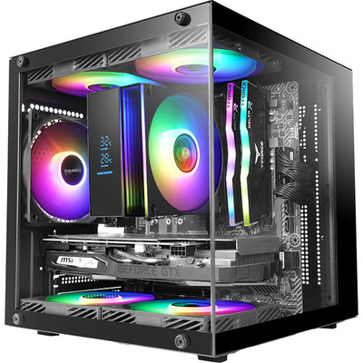 CAJA MINITORRE MICROATX MCCUBE NEGRO MARS GAMING (Espera 4 dias)