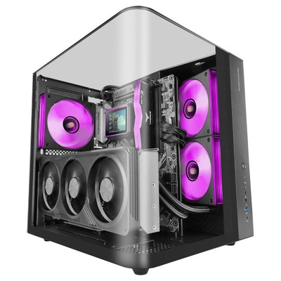 CAJA ATX CUBE MARS GAMING MCINFINIOLITE NEGRA CRISTAL CAJA ATX CUBE MARS GAMING MCINFINIOLITE NEGRA CRISTAL