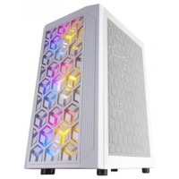 CAJA MICROATX GAMING MARS GAMING MCMESH WHITE DISENO