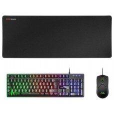 TECLADO MOUSE Y ALFOMBRILLA MARS GAMING MCPX BLACK