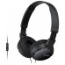 HEADSET SONY MDR-ZX110AP DIADEMA PLEGABLE COLOR NEGRO