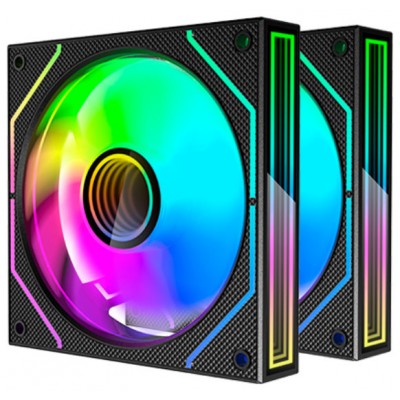 KIT 2 VENTILADORES AUXILIAR MF-3D PRO NEGRO MARS GAMING (Espera 4 dias)