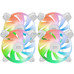 KIT 4xVENTILADOR INTERNO ARGB MARS GAMING MF4AW 120mm KIT 4xVENTILADOR INTERNO ARGB MARS GAMING MF4AW 120mm