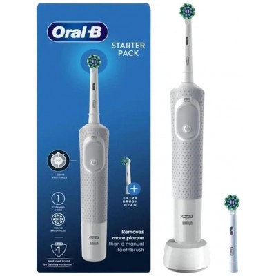 CEPILLO DENTAL BRAUN ORAL-B VITALITY 100 BLANCO CON CABEZAL DE REPUESTO