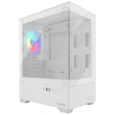 Coolbox Caja Gaming MATX GM200 V.Lite ARGB S.FTE B