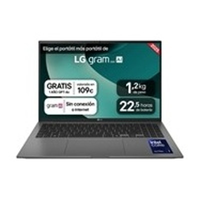 PORTATIL LG GRAM U5-225H 16GB 512GB 16" WQXGA FDOS. PORTATIL LG GRAM U5-225H 16GB 512GB 16" WQXGA FDOS.