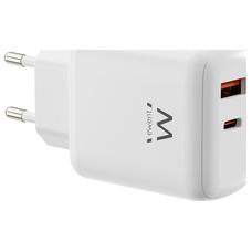 Ewent EW1329 cargador de dispositivo m&oacute;vil Universal Blanco Corriente alterna Carga r&aacute;pida Interior (Espera 4 dias)