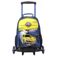 MOCHILA ESCOLAR CON RUEDAS GRANDE DE CARRERAS DE COCHES TOTTO MJ03VLC003-2310-6J7L (Espera 4 dias)