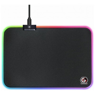 ALFOMBRILLA GAMING GEMBIRD LUZ LED NEGRO M 350X250X4 RGB