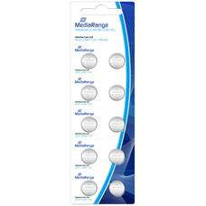 MEDIARANGE 10 Pilas de boton AG13/LR44 1.5V 145mAh premium alcalina (blister de 10 pilas)