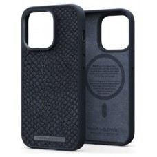 FUNDA MAGSAFE IPHONE 14 PRO PIEL DE SALMON NEGRO NJORD (Espera 4 dias)