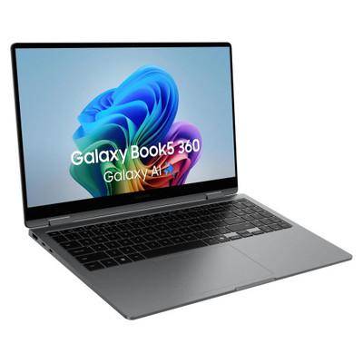 SAMSUNG PORTATIL GALAXY BOOK5 360, INTEL CORE ULTRA 5 226V, PANTALLA (15.6") TACTIL FULL HD, 16GB LPDDR5X-SDRAM, 512GB SSD, WI-FI 7 (802.11BE) WINDOWS 11 PRO, GRIS NO INCLUYE CARGADOR (Espera 4 dias)