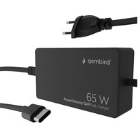 GEMBIRD Cargador r&aacute;pido USB tipo C PD de 65 W GaN