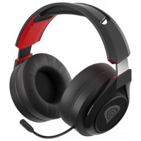 AURICULARES GAMING INALAMBRICO GENESIS SELEN 400 2.0 MINI JACK, USB NEGRO-ROJO