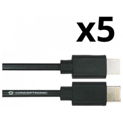 KIT 5 UNIDADES CABLE USB 3.0 USB-A MACHO A USB-C MACHO
