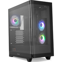 NOX Semitorre HUMMER ETHER Cristal Curvo Negro NOX Semitorre HUMMER ETHER Cristal Curvo Negro