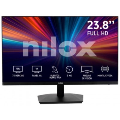 MONITOR 23.8" NILOX NXM24FHD11 LED FHD 75HZ 16:9 5MS HDMI/VGA (Espera 4 dias)