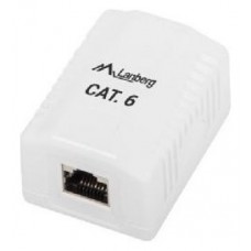 ROSETA DE SUPERFICIE LANBERG CAT.6 FTP 1X TOMA RJ45 BLANCO