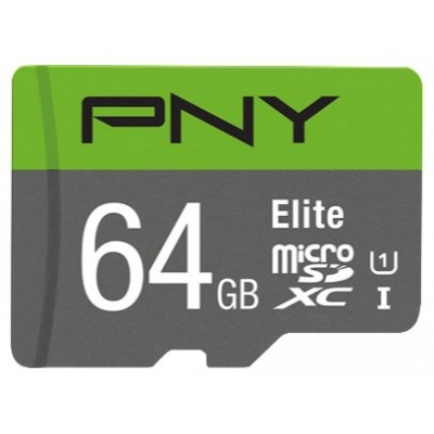 MEMORIA SD MICRO 64GB PNY Elite microSDXC UHS-I Clase