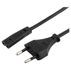 Gembird Cable Alimentación Euro 2pin C7 1.8M Negro Gembird Cable Alimentación Euro 2pin C7 1.8M Negro