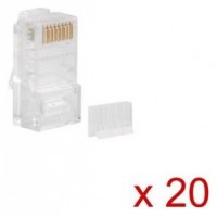 CONECTOR CAT.6 LANBERG UTP 8P8C PACK 20 UDS