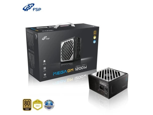 FSP MEGA-1200GM 1200W 80 PLUS GOLD FULL MODULAR ATX3.1 PCIE 5.1 12V-2X6 (Espera 4 dias)