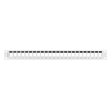 PATCH PANEL LANBERG 24 PUERTOS 1U RACK 19 PARA MODULOS KEYSTONE GRIS