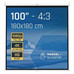 iggual Pantalla manual 4:3 100" 180x180 cm