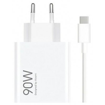 CARGADOR PARED 90W USB-A + CABLE TYPE-C BLANCO  XIAOMI (Espera 4 dias)