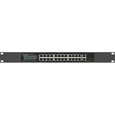 SWITCH LANBERG 24 PTOS 100MB POE+/2X COMBO GIGABIT ETHERNET 360W V2 RACK 19"