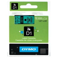 DYMO Cinta LM D1 12mmx7m Negro/verde