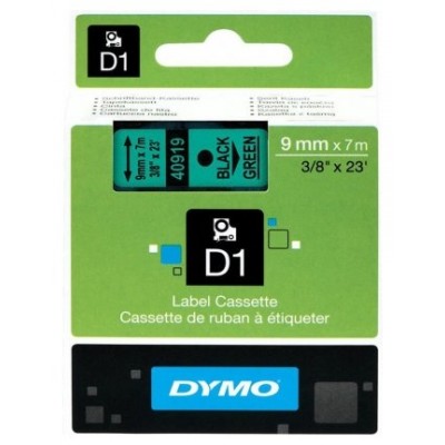 CINTA ROTULADORA D1 9MMX7M NEGRO/VERDE DYMO S0720740 (Espera 4 dias)