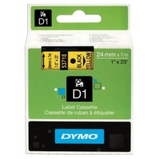 DYMO Cinta LM D1 24mmx7m Negro/amarillo