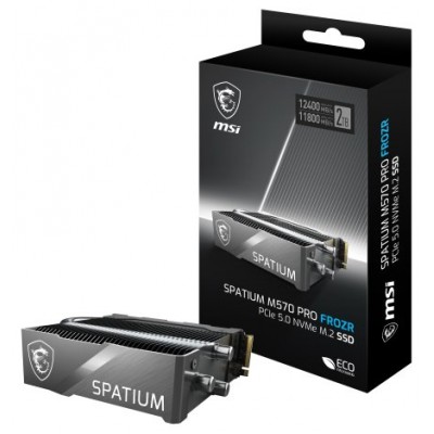 MSI SPATIUM M570 PRO PCIE 5.0 NVME M.2 2TB FROZR unidad de estado sólido PCI Express 5.0 3D NAND (Espera 4 dias)