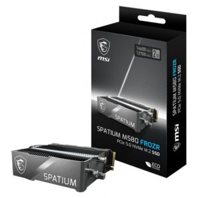MSI SPATIUM M580 PCIe 5.0 NVMe M.2 FROZR 2TB unidad de estado sólido PCI Express 5.0 3D NAND (Espera 4 dias)