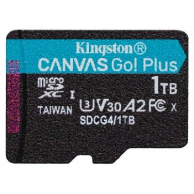 Kingston Technology 1 TB microSDXC Canvas Go Plus Gen4 200R A2 U3 Paquete individual sin ADP (Espera 4 dias)