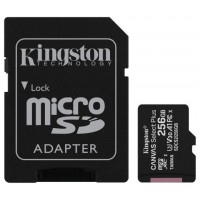 KINGSTON 256GB MICSDXC CANVAS SELECT PLUS 100R A1 C10 CARD+ADP (Espera 4 dias)