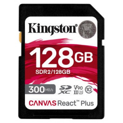 Kingston Technology Canvas React Plus 128 GB SD UHS-II Clase 10 (Espera 4 dias)