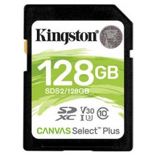MEMORIA SD XC 128GB CLASE 10 KINGSTON CANVAS SELECT