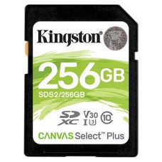 Kingston Technology Canvas Select Plus memoria flash 256 GB SDXC Clase 10 UHS-I (Espera 4 dias)