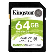 MEMORIA SD XC 64GB CLASE 10 KINGSTON CANVAS SELECT