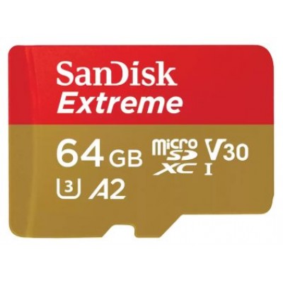 SanDisk Extreme 64 GB MicroSDXC UHS-I Clase 10 (Espera 4 dias)