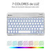 TECLADO SUBBLIM SMART BACKLIT BLUETOOTH RETROILUMINDO SILVER TECLADO SUBBLIM SMART BACKLIT BLUETOOTH RETROILUMINDO SILVER