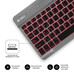 SUBBLIM Teclado Retroiluminado Bluetooth Smart Backlit BT Keyboard Grey (Espera 4 dias)