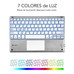 SUBBLIM Teclado Bluetooth Smart Backlit BT Keyboard Touchpad Silver (Espera 4 dias)